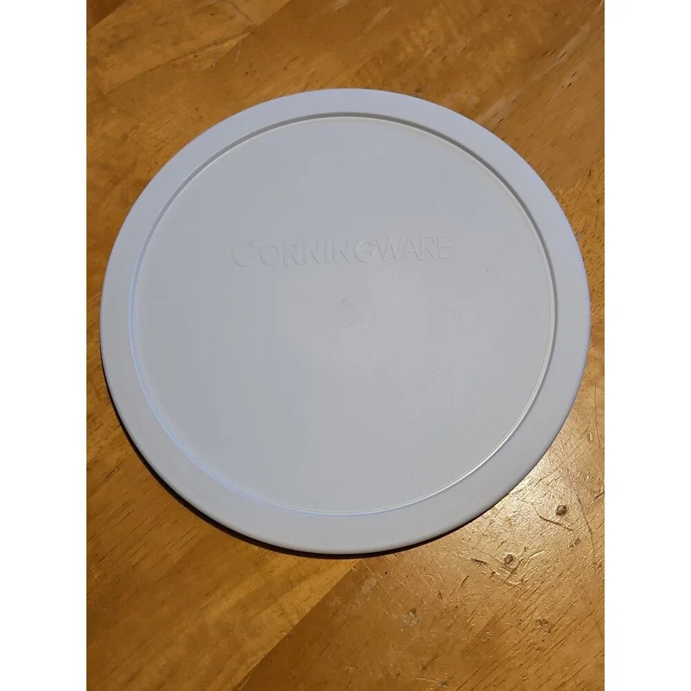 Replacement Corning Ware White FS-1-PC / F-1-PC Round Plastic Lid Fits 2.5QT